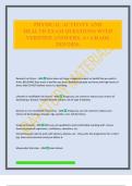 PHYSICAL ACTIVITY AND HEALTH EXAM QUESTIONS WITH VERIFIED ANSWERS&period; A&plus; GRADE 2025&sol;2026&period;
