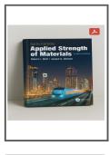 Applied Strength of Materials&comma; Sixth Edition -  Complete Solutions Manual & Study Guide