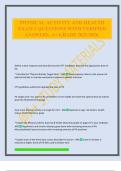 PHYSICAL ACTIVITY AND HEALTH EXAM 2 QUESTIONS WITH VERIFIED ANSWERS&period; A&plus; GRADE 2025&sol;2026