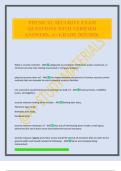 PHYSICAL SECURITY EXAM QUESTIONS WITH VERIFIED ANSWERS&period; A&plus; GRADE 2025&sol;2026&period;