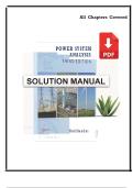 Power System Analysis by Hadi Saadat 3rd Ed Solutions Manual &lbrack;2025&sol;2026&rsqb;