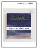 Solution Manual for Fundamentals of Probability with Stochastic Processes&comma; 4th Edition by Saeed Ghahramani &vert;  Complete Solutions