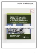 Solution Manual for Maintenance&comma; Replacement&comma; and Reliability&colon; Theory and Applications&comma; 3rd Edition by Andrew K&period;S&period; Jardine & Albert H&period;C&period; Tsang &vert;