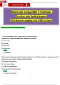 Rasmussen College MDC 1 Final Exam &vert; 2025&ndash;2026 Verified Questions and Answers &vert; 90&percnt;&plus; Pass Guarantee PDF