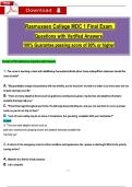 Rasmussen College MDC 1 Final Exam &vert; 2025&ndash;2026 Verified Questions and Answers &vert; 90&percnt;&plus; Guaranteed Pass PDF