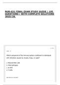 NUR-631 FINAL EXAM STUDY GUIDE &vert; 195 QUESTIONS &vert; WITH COMPLETE SOLUTIONS 2025&sol;26&period;