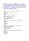 NR546 Final Exam 2025&lowbar;2026 &ndash; Advanced Pathophysio&period;pdf