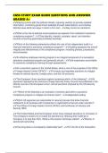 CGSS STUDY EXAM GUIDE QUESTIONS AND ANSWERS GRADED A&plus;