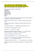 CHIA CERTIFICATION COMPREHENSIVE EXAM UPDATED QUESTIONS AND ANSWERS GRADED A&plus;