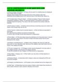 CLR110 COMPREHENSIVE EXAM QUESTIONS AND ANSWERS GRADED A&plus;