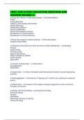 CMAS 258N EXAMS EVALUATION QUESTIONS AND ANSWERS GRADED A&plus;