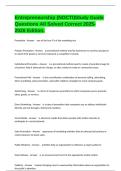 Entrepreneurship &lpar;NOCTI&rpar;Study Guide Questions All Solved Correct 2025-2026 Edition&period;