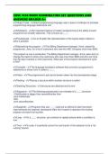 COSC 1436 MAIN EXAMINATION SET QUESTIONS AND ANSWERS GRADED A&plus;