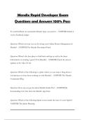 Mendix Rapid Developer Exam Questions and Answers 100&percnt; Pass