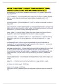GUAM CHAUFFEUR'S LICENSE COMPREHENSIVE EXAM UPDATED QUESTIONS AND ANSWERS GRADED A&plus;