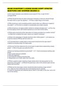 GUAM CHAUFFEUR'S LICENSE EXAMS SCRIPT UPDATED QUESTIONS AND ANSWERS GRADED A&plus;