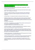 HNG 540 COMPREHENSIVE EXAM QUESTIONS AND ANSWERS GRADED A&plus;
