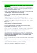 HNG 540 EXAMS EVALUATION QUESTIONS AND ANSWERS GRADED A&plus;