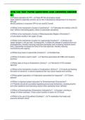 HNG 540 TEST PAPER QUESTIONS AND ANSWERS GRADED A&plus;