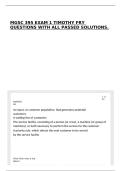 MGSC 395 EXAM 1 TIMOTHY FRY QUESTIONS WITH ALL PASSED SOLUTIONS&period;