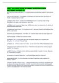 INMT 341 CORE EXAM MANUAL QUESTIONS AND ANSWERS GRADED A&plus;