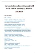TEST BANK FOR VARCAROLIS&rsquo; ESSENTIALS OF PSYCHIATRIC MENTAL HEALTH NURSING&comma; 5TH - 2025 ALL CHAPTERS - 9780323810302