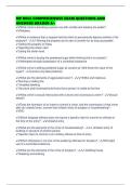 MP BOLC COMPREHENSIVE EXAM QUESTIONS AND ANSWERS GRADED A&plus;
