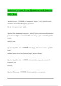 Sprinkler system Exam Questions and Answers 100&percnt; Pass