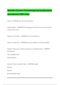 Sprinkler System Terminology Exam Questions and Answers 100&percnt; Pass