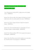 Sprinkler Systems Exam Questions and Answers 100&percnt; Pass