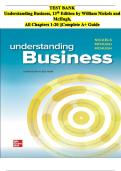 Understanding Business 13th Edition Test Bank &vert; Nickels McHugh &vert; Chapters 1-20 Q&A &vert; PDF