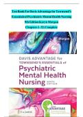 Essentials of Psychiatric Mental Health Nursing 8th Edition Concepts of Care in Evidence- Based Practice 8th Edition Morgan Townsend Test Bank 