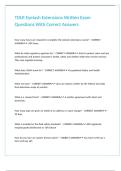 TDLR Eyelash Extensions Written Exam Questions With Correct Answers