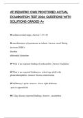 ATI PEDIATRIC CMS PROCTORED ACTUAL EXAMINATION TEST 2026 QUESTIONS WITH SOLUTIONS GRADED A&plus;