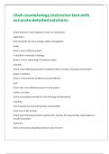 Utah cosmetology instructor test with accurate detailed solutions 