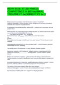 BEHV 5634- STUDY GUIDE&colon; COMPETENCE IN BEHAVIORAL TREATMENT &lpar;MCGIMSEY ET AL&period;&rpar; QUESTIONS AND ANSWERS