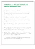 CA RCFE Exam &lpar;Title22&rpar; NEWEST with verified detailed answers