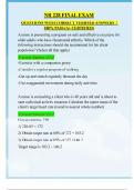 NR 228 FINAL EXAM  QUESTIONS WITH CORRECT VERIFIED ANSWERS  &vert;  100&percnt; PASS &lpar;A&plus; CERTIFIED&rpar;