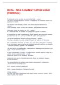 RCAL - NAB ADMINISTRATOR EXAM &lpar;FEDERAL&rpar;