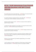 RCAL - NAB Administrator Exam &lpar;Federal&rpar; 2025&sol;2026&colon; Complete Questions & 100&percnt; Correct Answers &vert; Ultimate Study Guide for NAB Certification Success