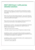 MIST 4630 Exam 1 with precise detailed solutions