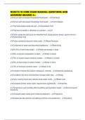 NUSCTX 10 CORE EXAM MANUAL QUESTIONS AND ANSWERS GRADED A&plus;