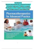 Test Bank for Pharmacotherapeutics for Advanced Practice 5th Edition Arcangelo &vert; All Chapters 1-58 &vert; Complete Guide with Verified Answers 2025