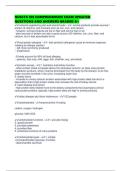 NUSCTX 10S COMPREHENSIVE EXAM UPDATED QUESTIONS AND ANSWERS GRADED A&plus;