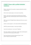 COHN-S Exam with verified detailed solutions