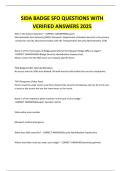 SIDA BADGE SFO QUESTIONS WITH VERIFIED ANSWERS 2025&period;