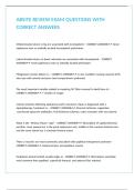 ABSITE REVIEW EXAM QUESTIONS WITH CORRECT ANSWERS 