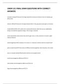 CHEM 121 FINAL EXAM QUESTIONS WITH CORRECT  ANSWERS 