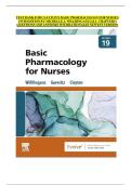 TEST BANK FOR CLAYTON'S BASIC PHARMACOLOGY FOR NURSES  19TH EDITION BY MICHELLE J&period; WILLIHNGANZ &vert;ALL CHAPTERS &vert;  QUESTIONS AND ANSWERS WITH RATIONALES NEWEST VERSION