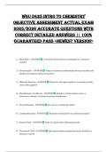 WGU D425 INTRO TO CHEMISTRY OBJECTIVE ASSESSMENT ACTUAL EXAM 2025&sol;2026 ACCURATE QUESTIONS WITH CORRECT DETAILED ANSWERS &vert;&vert; 100&percnt; GUARANTEED PASS <NEWEST VERSION>